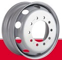 truck trailer rims silver